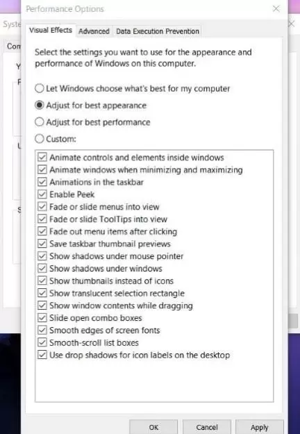 Adjust for best Performance