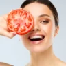 Apply a tomato on the face daily, glowing skin will start appearing in 7 days