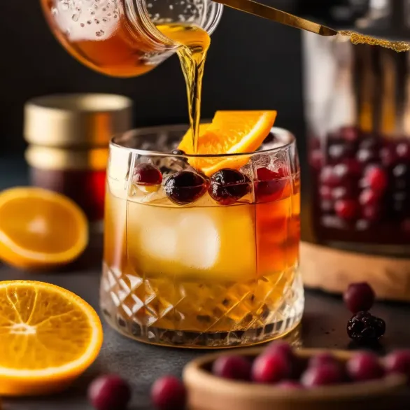 How to Make a Delicious Cranberry Orange Whiskey Sour