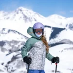 Unisex snowproof ski jacket and lady snowboard printed jacket